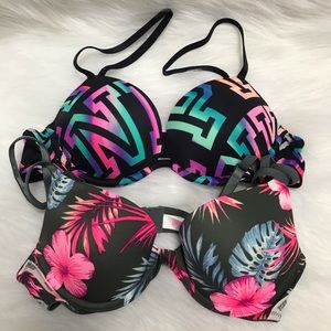 PINK Push Up Bra Set